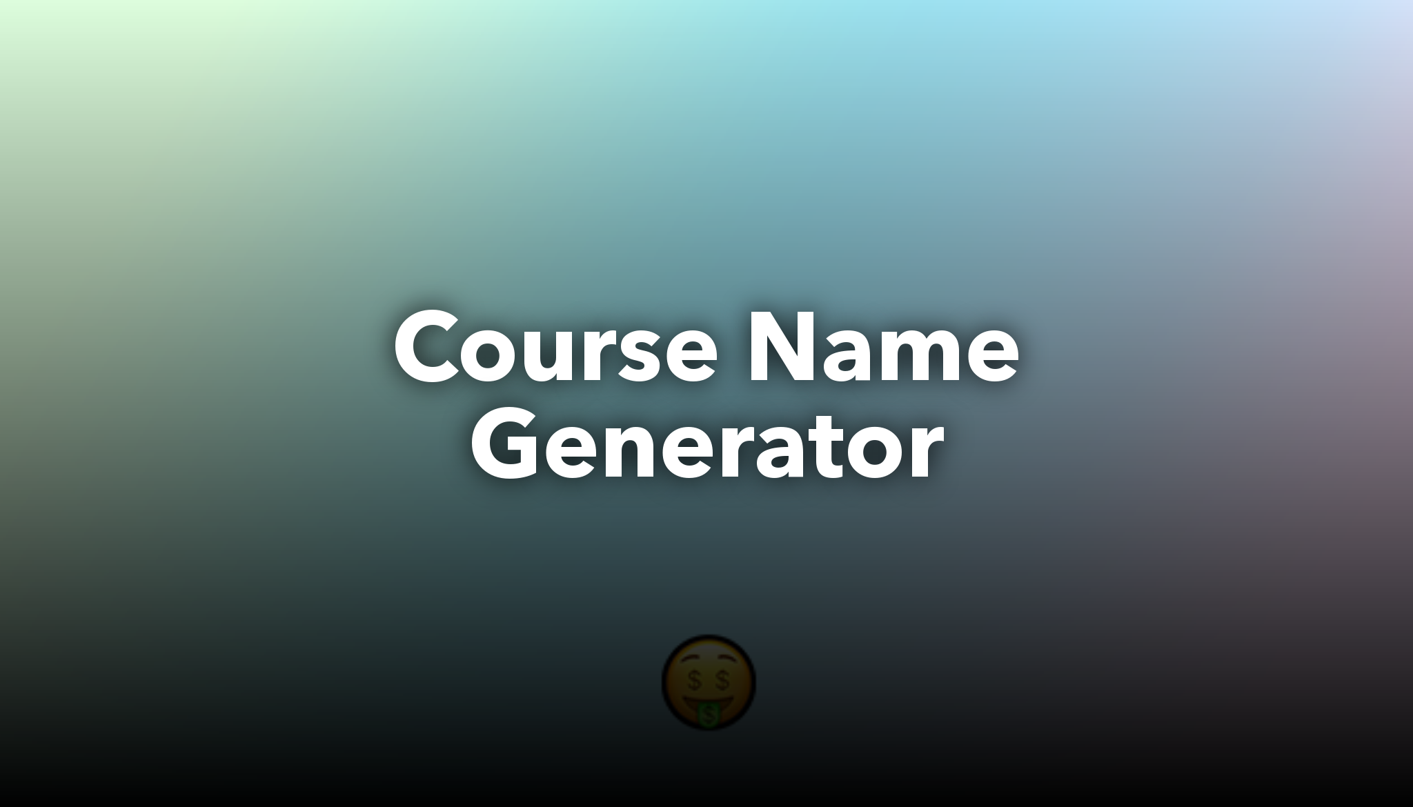 Course Name Generator nichesss